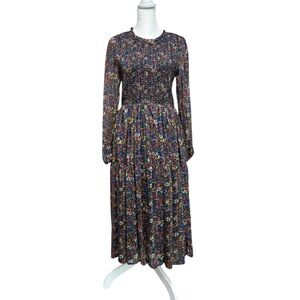MELLODAY Multicolor Floral Long Sleeve Dress